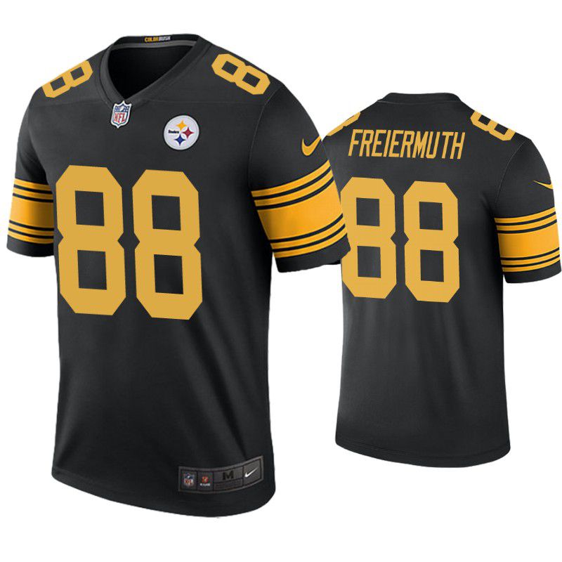 Men Pittsburgh Steelers 88 Pat Freiermuth Nike Black Vapor Color Rush Limited NFL Jersey